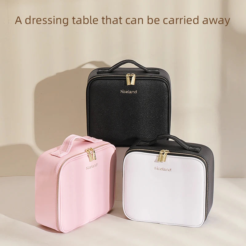 LED Lighted Travel Makeup Case