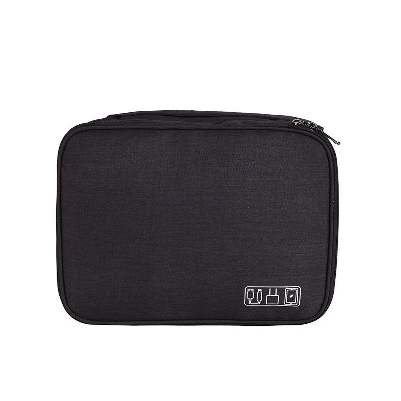 Black cable organiser bag, front