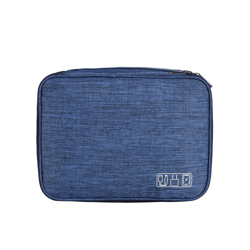 Navy cable organiser bag, front