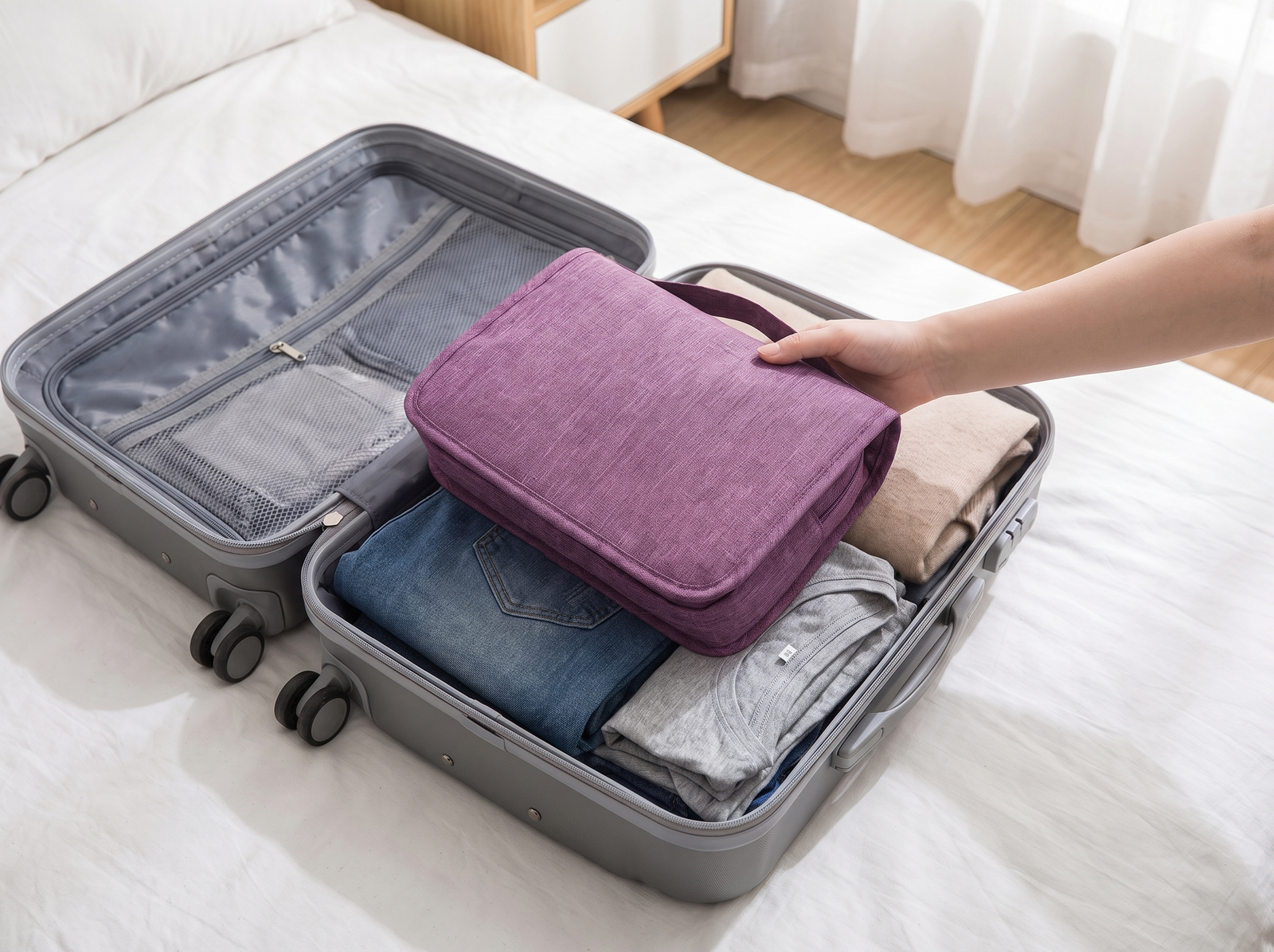 Packs flat in your case