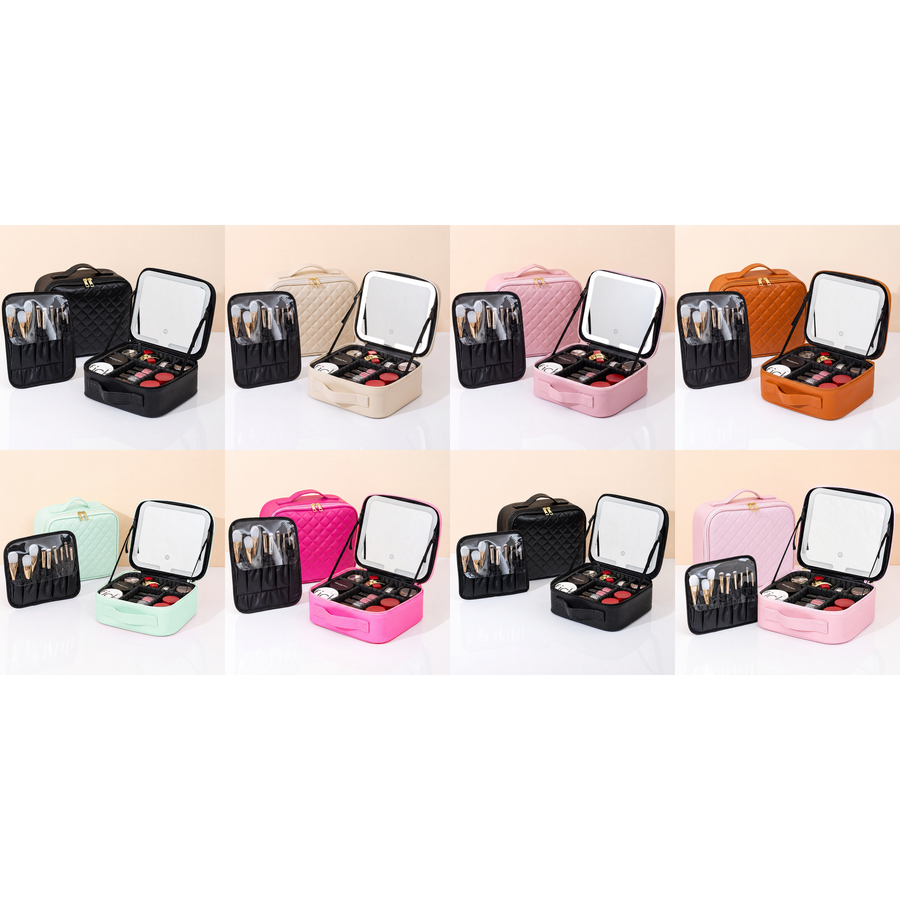 LED Makeup Case, all eight colours