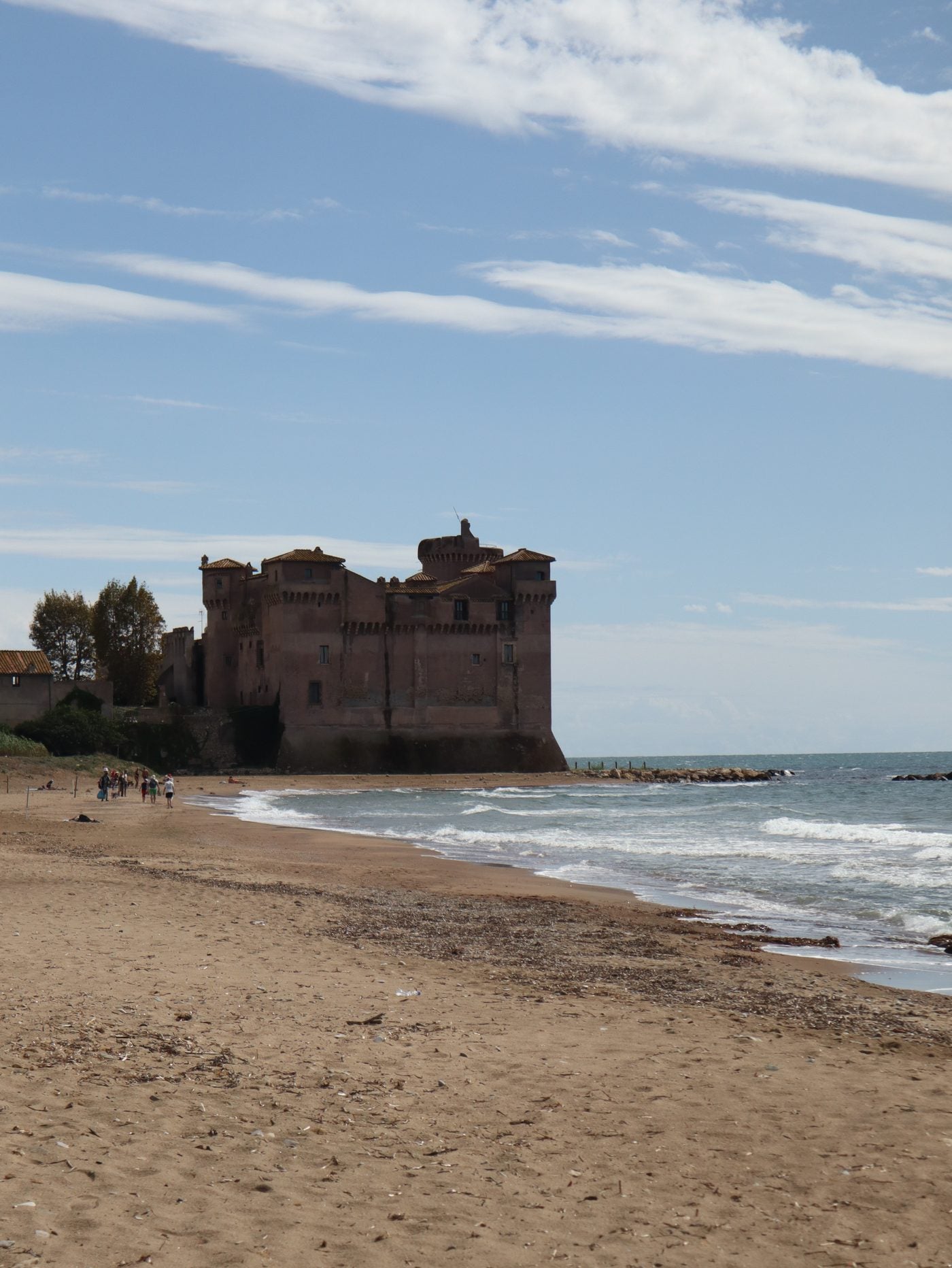 Santa Severa. We slept in that castle.
